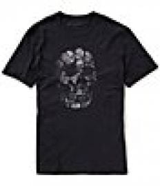 John Varvatos Star USA Floral Skull Short-Sleeve Graphic Tee at Dillards